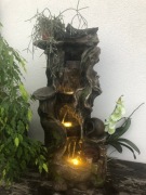 FONTANNA OGRODOWA - DEKORACYJNA " LEŚNY ZDRÓJ " wys. 110 cm ! ośw. LED !