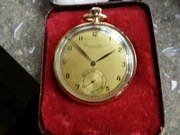 Kieszonkowy zegarek cal. 97 ideał, złocony- okazja.