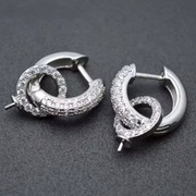 Baza do Kolczyków, Rodowana, 1,5 x 1,5 cm., 1 para (2 szt).