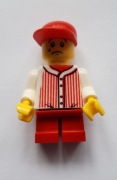 LEGO FIGURKA Dziecko płacze krótkie spodnie czerwone paski