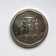 5 Dolarów 1996 r.  Jamajka