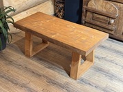 STOLIK Kawowy z Litego Świerku Gruby Naturalny Oflis