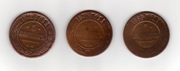 ROSJA  3x 5 kopiejek 1870, 1869, 1872