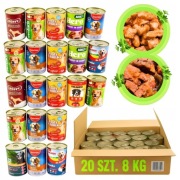 Mokra karma dla psa 20 x 400g Puszka Mix producentów Puszki Mix smaków 8 kg