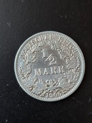 Niemcy 1/2 marki 1906 rok ( A)