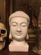 Głowa Buddy ciężki kamień/marmur rzeźba pełna 