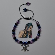 Bransoletka na sznurku Jinx Arcane goth Coquette Pinterest Y2K