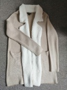 Nowy beżowy kardigan Esmara S 36 38 z futerkiem 