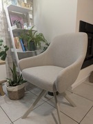 Krzesło tapicerowane nowe - ROSTRUPKrzesło ROSTRUP obrotowe k. beżowy