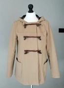 Camelowy płaszcz beżowy kurtka budrysówka przejściowa bawełna 