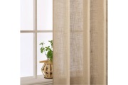2 Pack Zasłony Z Lnu 140x225cm. Półprzezroczyste Na Przelotkach
