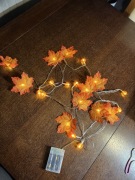 jesienne lampki dekoracyjne to 3-metrowa girlanda LED z liśćmi klonu