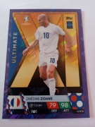 Topps match attax Euro 2024 ultimate Zinedine Zidane  U XI 8  PURPLE 