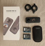 Insta360 ONE X2 | BDB stan + AKCESORIA 2x bateria,  Kijek, PremiumLens