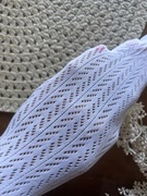 Rajstopy ażurowe niemowlęce dla niemowlaka na sesję chrzest 3-6 62 68 74