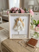 Pamiątka pierwszej komunii Świętej dla dziewczynki komunia chrzest święty 