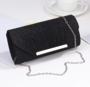 Kopertówka torebka brokat czarna