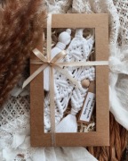 Zestaw zakładka + brelok makrama boho prezent