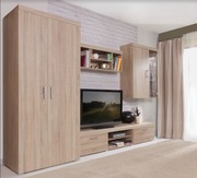 SYSTEM DAMIS SZAFA, KOMODA, WITRYNA HIT SPRZEDAŻY Dąb SONOMA