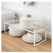 Rozszerzana Półka Kuchenna Organizer Na Blat Do Szafki Metalowa 35-53cm