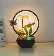 Dekoracja Lampa LED Fontanna pokojowa Nawilżacz Motyl Dekoracja