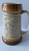 Kufel ceramiczny do piwa kolekcjonerski ceramika Tułowice potężny!