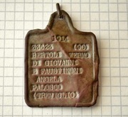 Nieśmiertelnik Włochy II WŚ