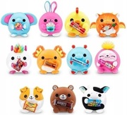 PLUSZAKI MIĘKKIE Z PRZEKĄSKĄ 5szt ZESTAW ZURU MINI BRANDS SNACKLES 14CM 