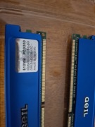 Pamięć RAM  2x 512MB GEIL komplet 