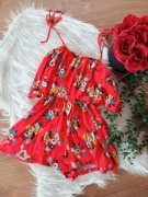 letni kombinezon topshop 38M na ramiaczkach wkwiaty kwiatki wakacyjny letni