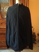 DENIM kardigan sweter rozpinanyXXXL ocieplany nowy