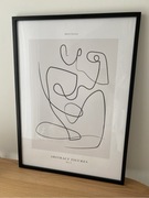 Plakat w drewnianej ramie