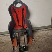 Fotelik rowerowy  Elibas Tylny + Rura podsiodłowa 22kg 