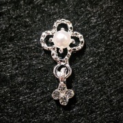 Ozdoby na paznokcie 3d, biżuteria z cyrkoniami, charms - 1szt.