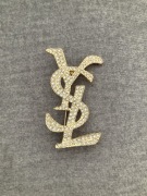 Broszka cyrkonia złota