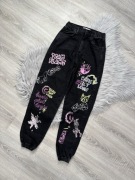 Spodnie damskie jeansowe bojówki Bershka XS S