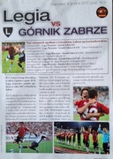 Program Legia Warszawa - Górnik Zabrze  08.12.2007 