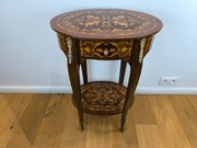 PIĘKNA INTARSJOWANA FUNKCJONALNA KONSOLKA, KOMÓDKA 