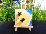 MINI obrazki zolwie plaża żółwik turtles ZAMOW