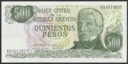 Argentyna 500 pesos 1977/82 - San Martin - stan bankowy UNC