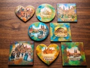 Ręcznie robione magnesy Retro Wrocław zabytki – Vintage Różne wzory