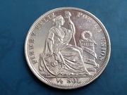 Peru 1/2 Sol 1915 rok Bardzo ładna