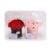 Flower box, bukiet zapachowych kwiatów mydlanych w pudełku 21szt. BUK08CZE