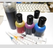 TUSZE PRO LINK do drukarki ZESTAW 75% Samodzielne dozowanie + strzykawki