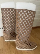 Buty CASADEI piękne kozaki ażurowe- wyjątkowy model