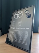 Grafika Toyota Celica GT-Four A4 ramka szkło dla fana motoryzacji