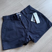 Szorty Tommy Hilfiger W29 spodenki z wysokim stanem Bermudy granatowe