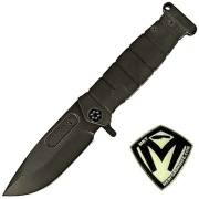 Nóż MEDFORD USMC Fighter Flipper Black DLC Titanium, S90V Oryginal USA