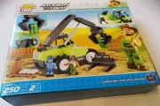 klocki cobi 1865 250 klocków koparka action town Wózek podnośnikowy rolnik