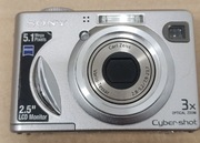 Aparat cyfrowy Sony Cyber-shot DSC-W5, uruchamia się, nietestowany 